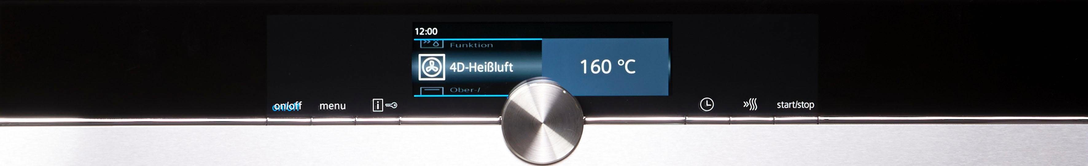 SIEMENS Pyrolyse Backofen HB678GBS6, mit Teleskopauszug nachrüstbar, Pyrolyse-Selbstreinigung