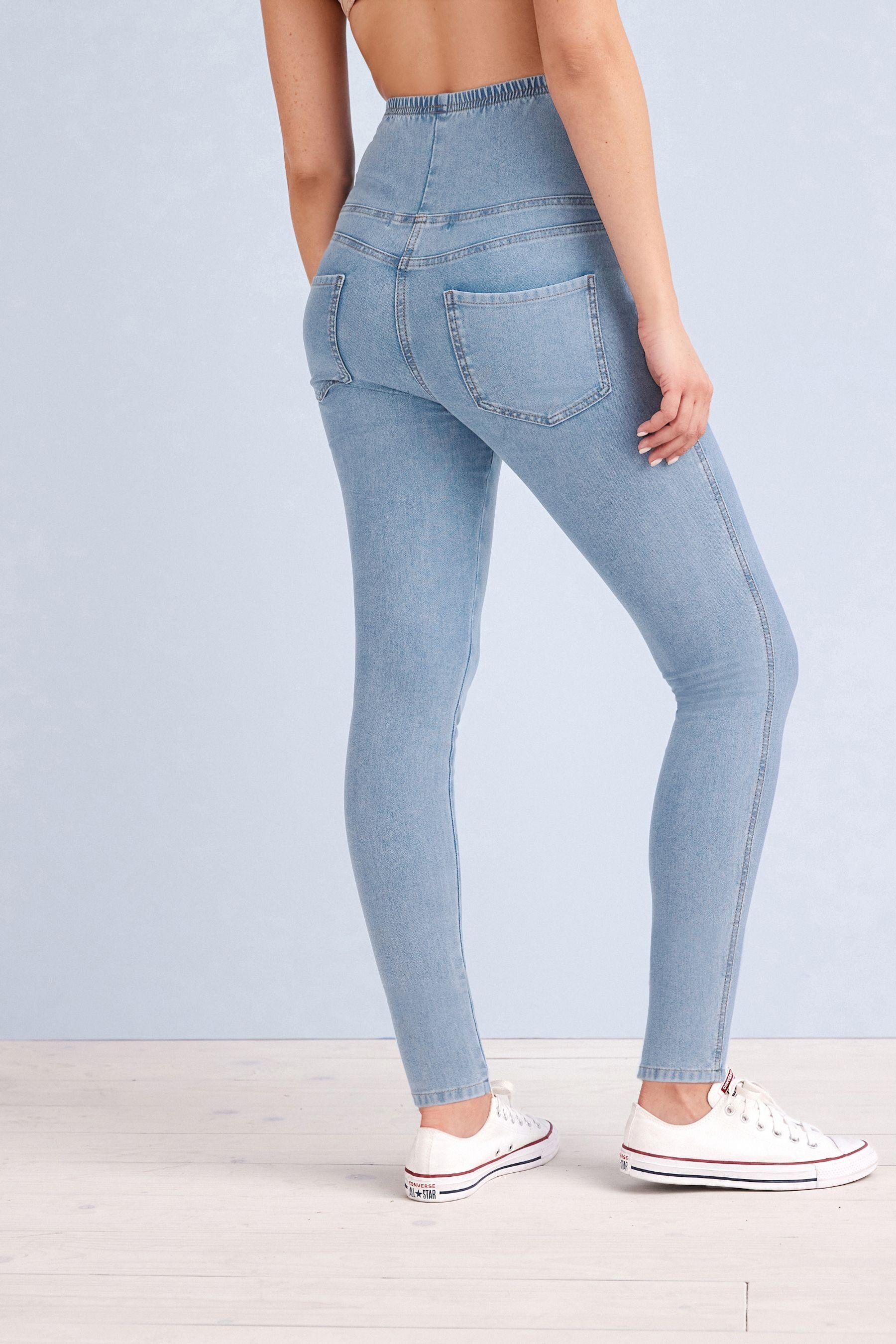 Next Umstandsleggings Leggings im Jeanslook (1-tlg)