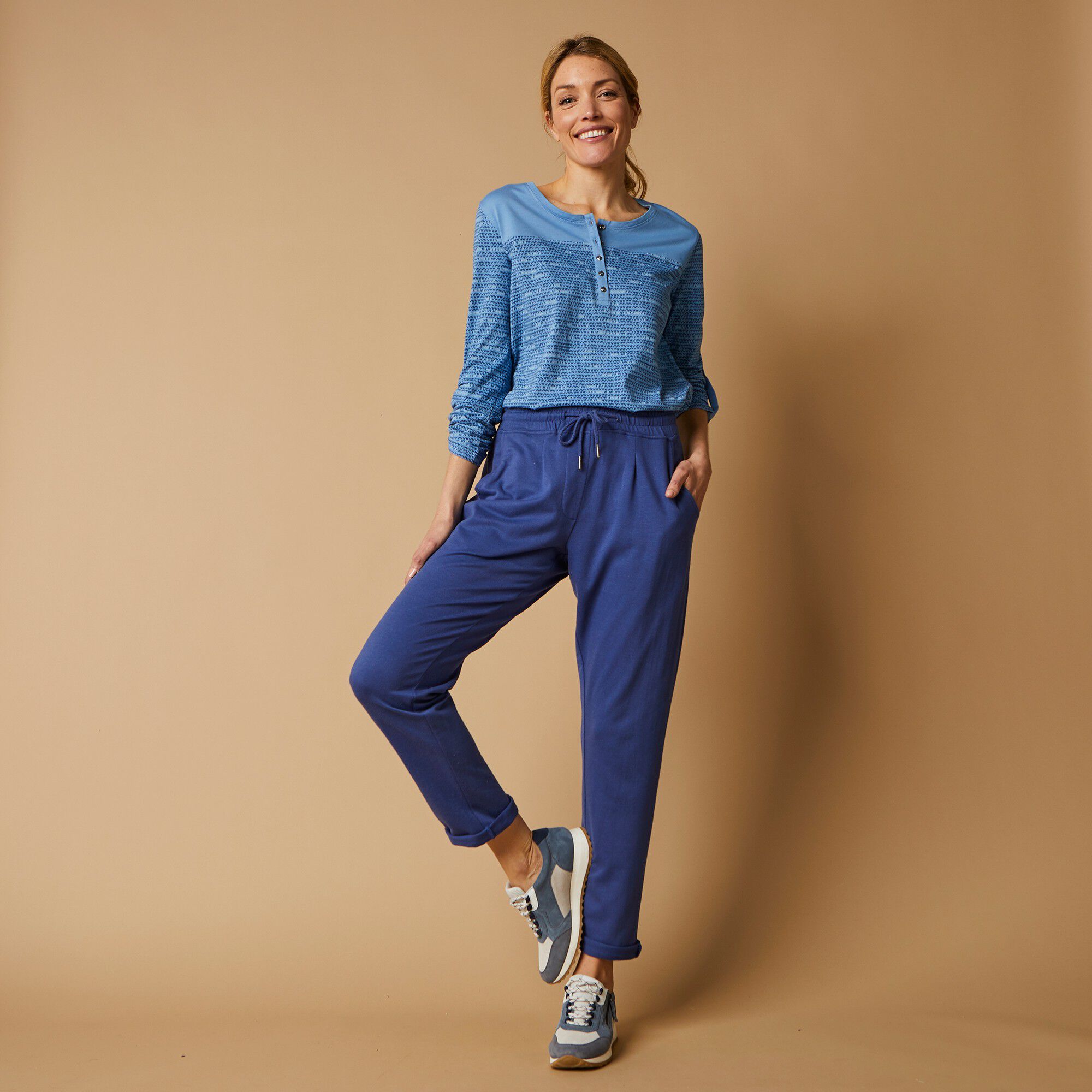 Pantalon jogpant ceinture élastiquée molleton