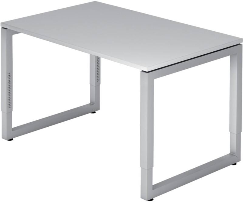 Hammerbacher Schreibtisch R-Serie VRS12/5 Lichtgrau 1.200 x 800 x 650-850 mm