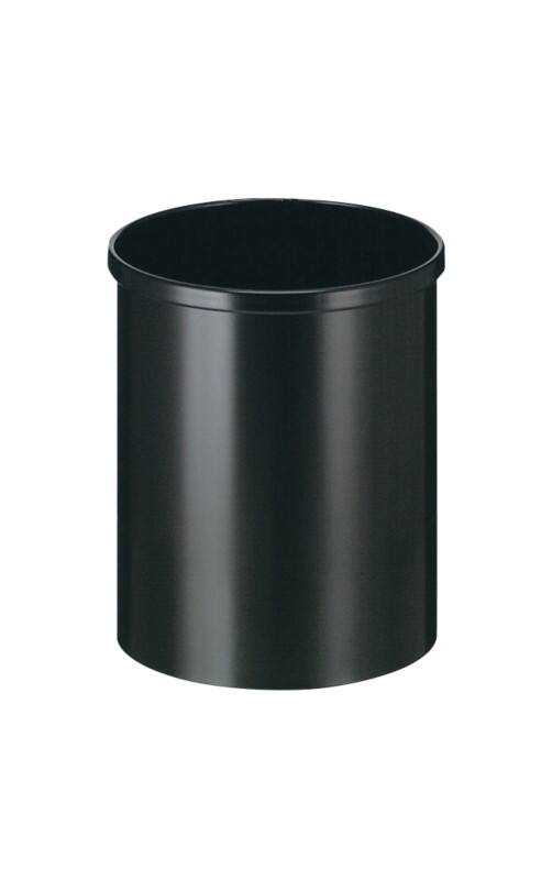 Vepa Bins Metall Papierkorb 25,5 x 25,5 x 30,5 cm Schwarz