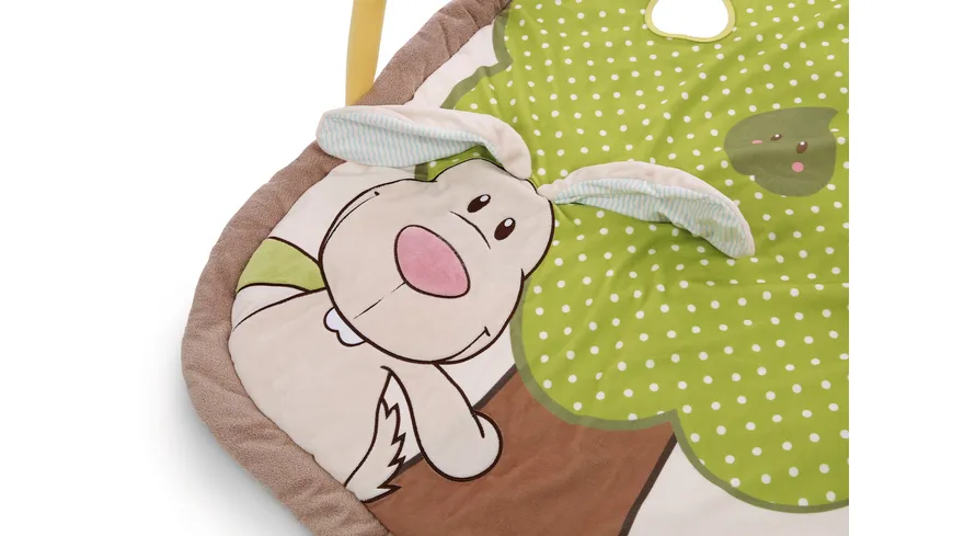 NICI 3-D Activity-Decke Hase und Eule mit Spielkissen und Spielbogen