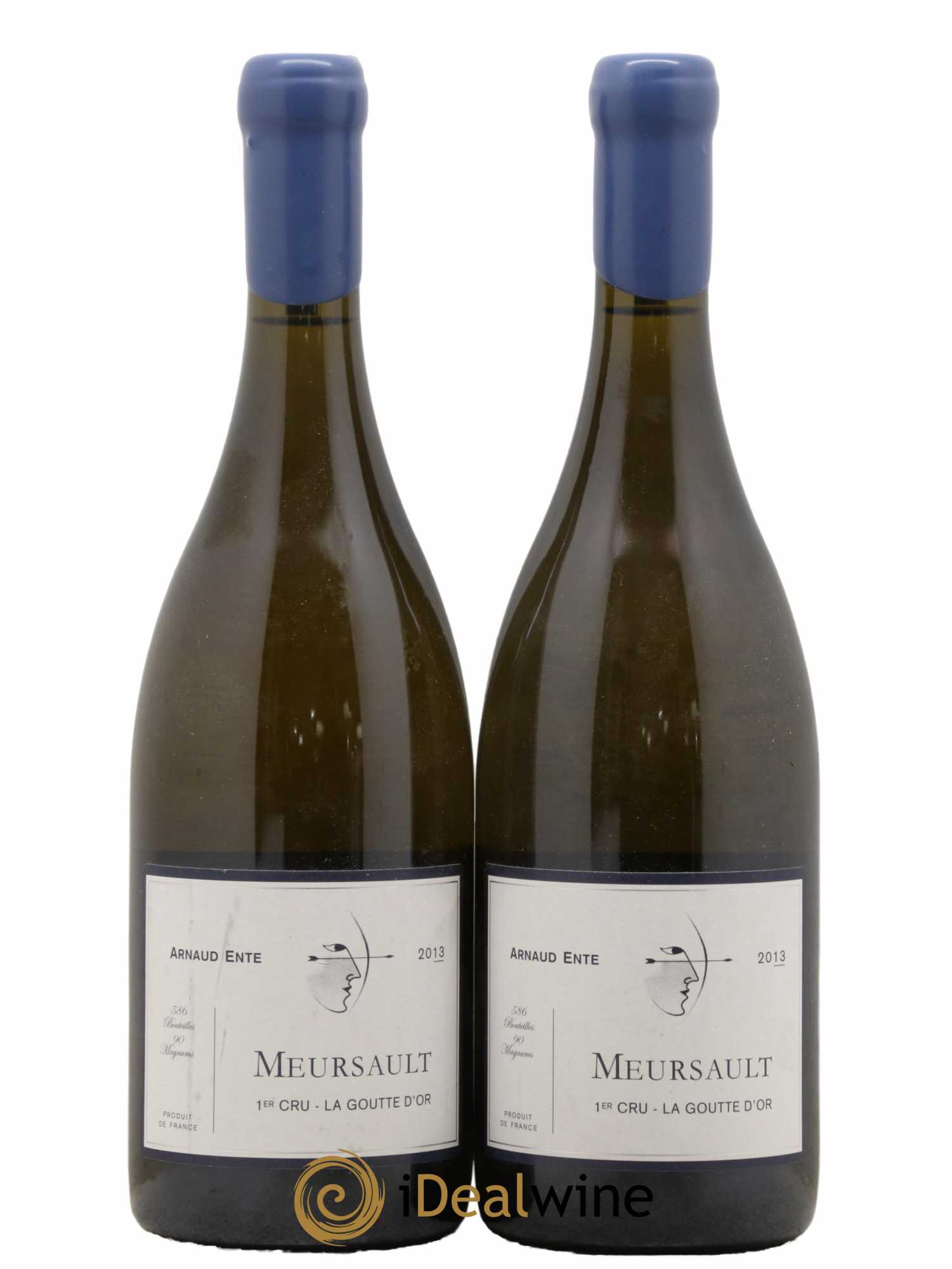 Meursault 1er Cru Goutte d'Or Arnaud Ente  2013 - Lot de 2 Bouteilles