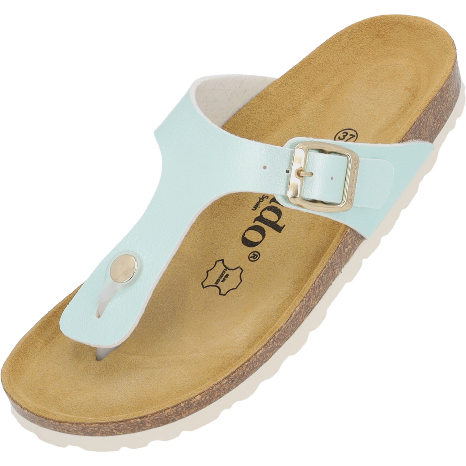Palado Kos Metallic, Zehentrenner, Damen, Türkis