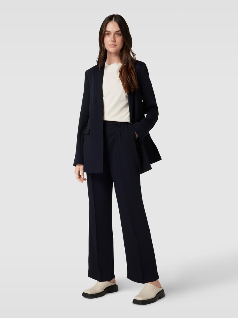 Blazer mit Knopfverschluss in marineblau
