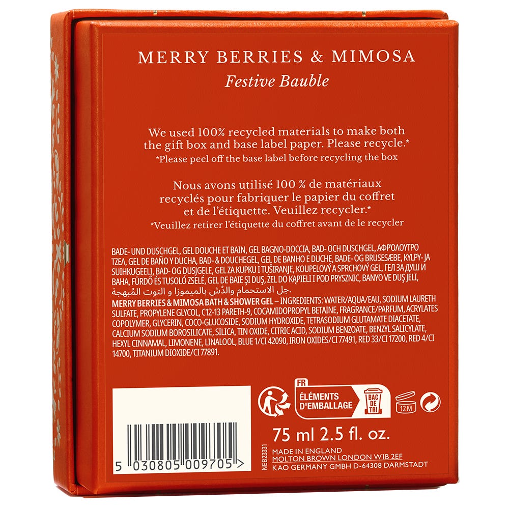 Molton Brown Merry Berries & Mimosa Festive Bauble 75 ml