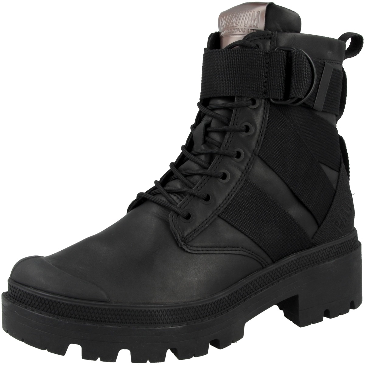 Palladium Pallabase Tact STR Leather Schnürboots schwarz