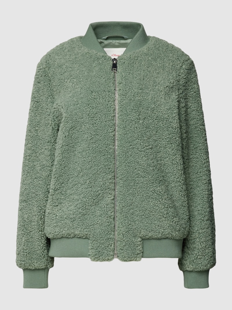 Bomberjacke mit Reißverschluss in mint