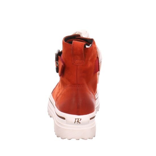 PAUL GREEN Stiefeletten rot ROYAL NUBUK pumpkin