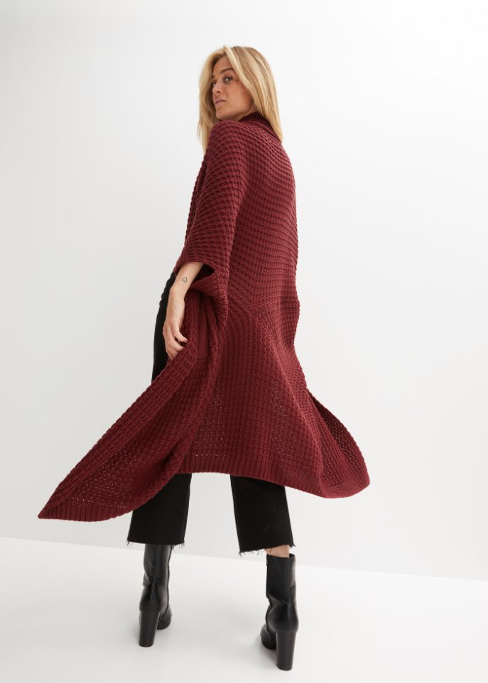 Longstrickjacke