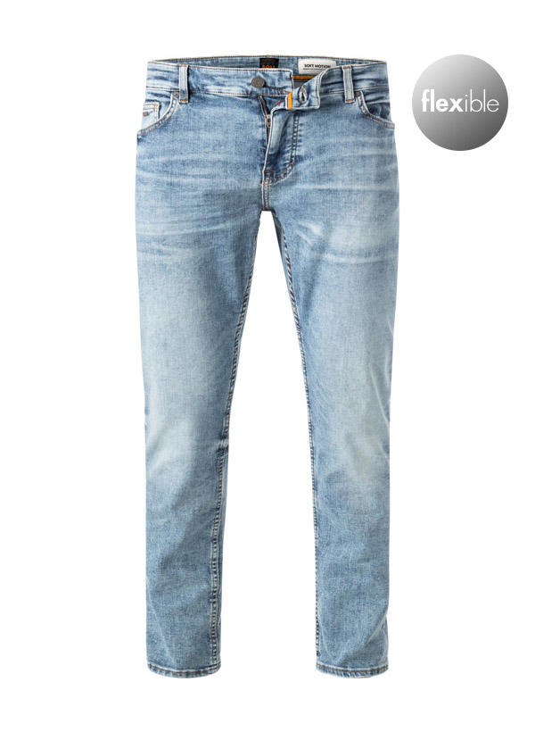 BOSS Orange, Jeans Delaware, Slim Fit, Baumwoll-Stretch, hellblau
