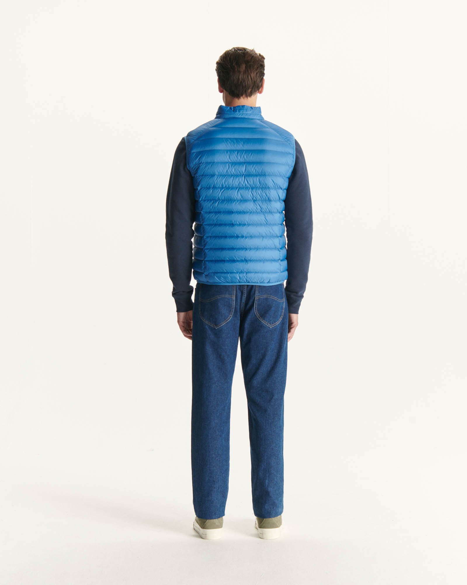 Doudoune sans manches Bleu denim Tom