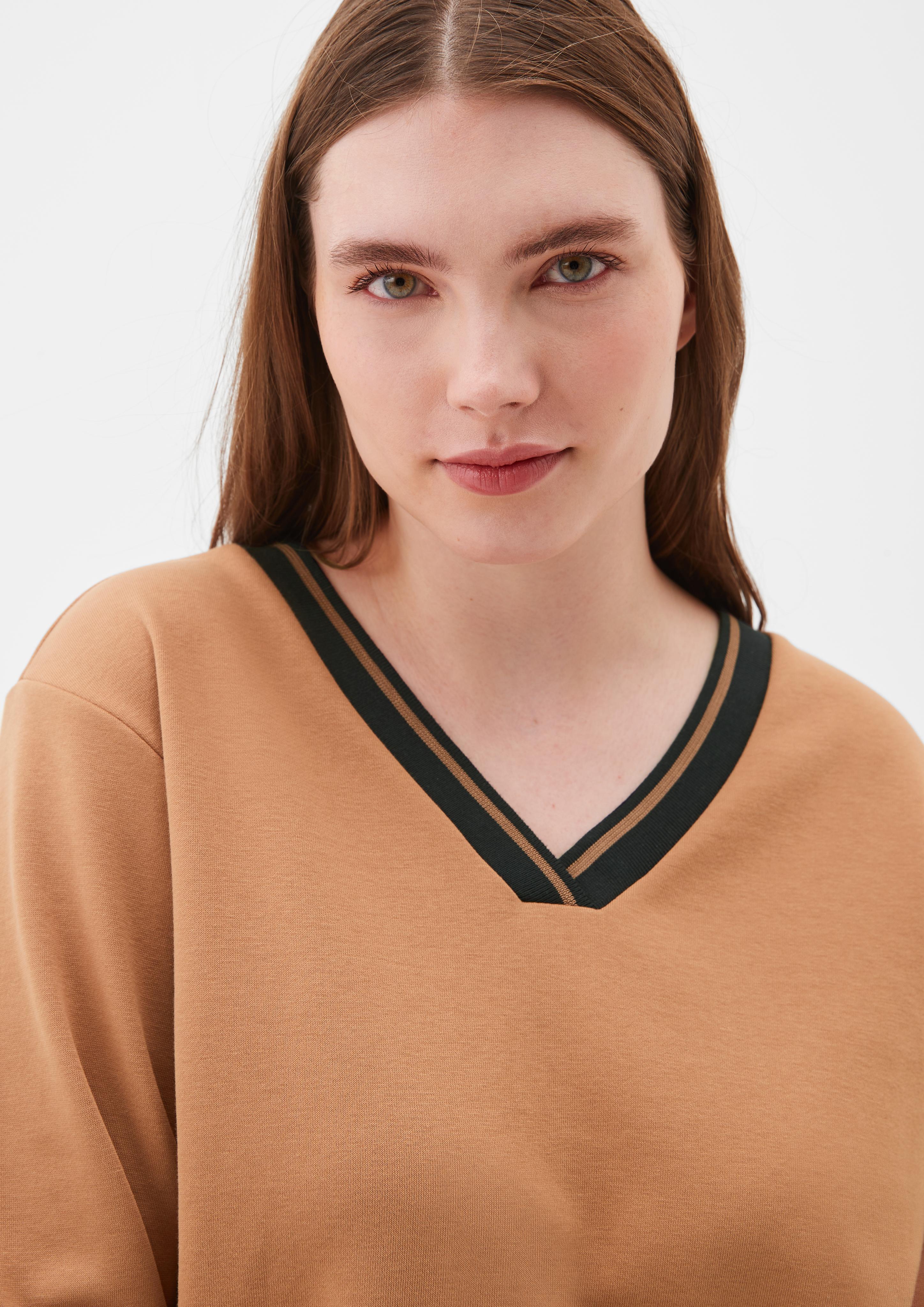 Sweatshirt mit Rippbündchen  2121638-8748