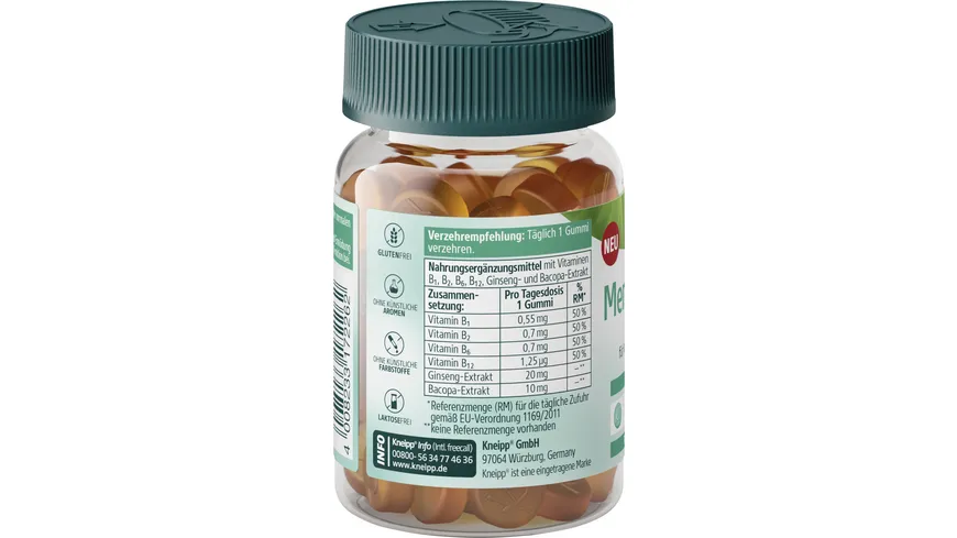 Kneipp Mentaler Fokus Gummies 81 g