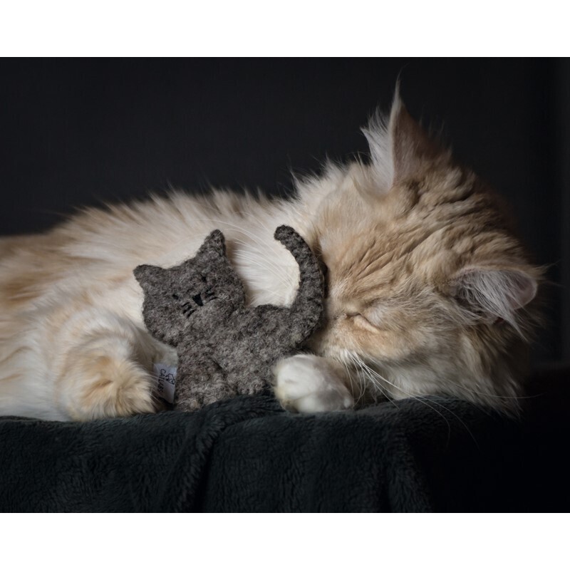 Catlab Baldrian & Catnipspielzeug Catlab S Katzenspielzeug braune Katze mit Katzenminze