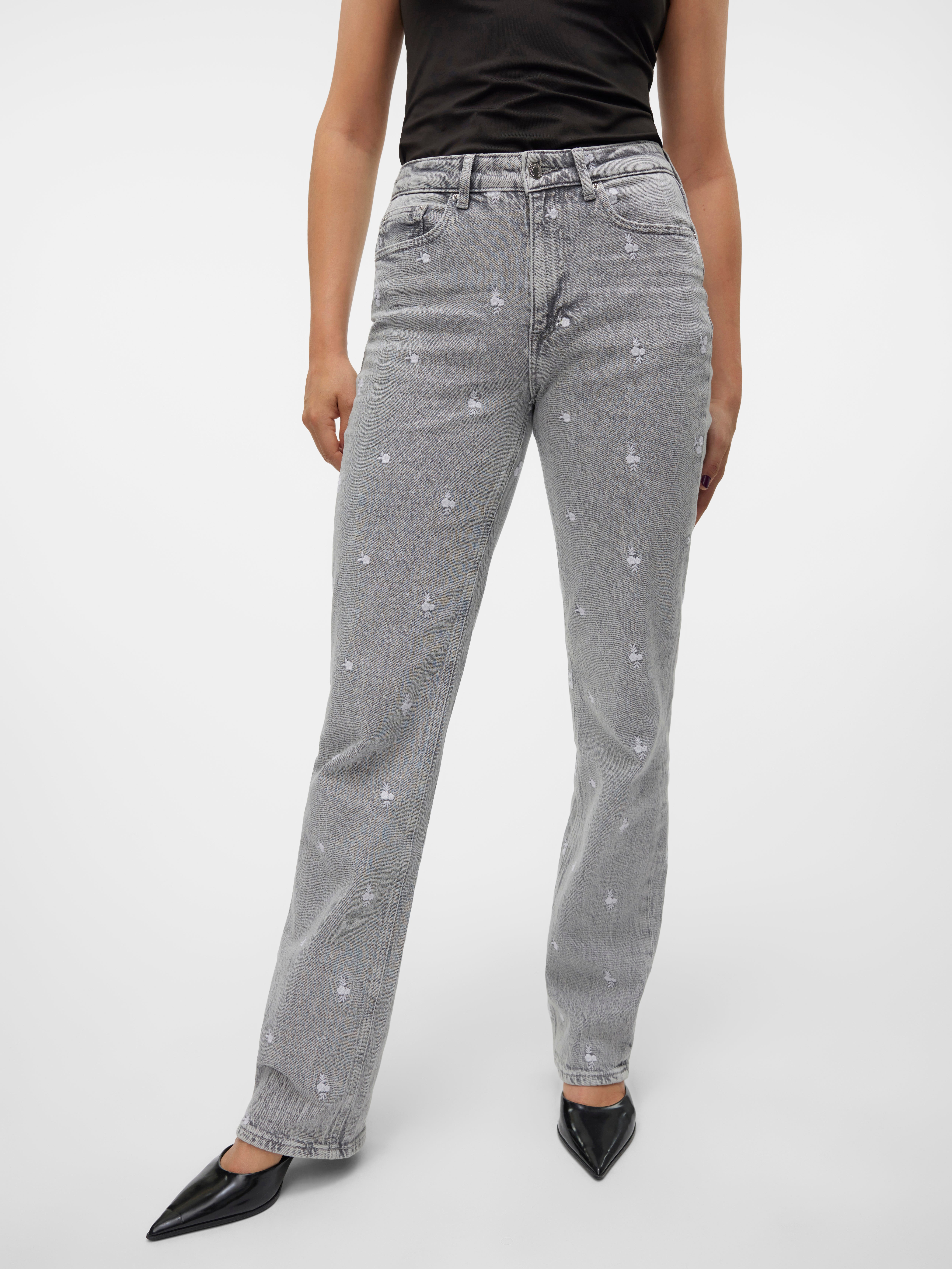 VMTESSA Hohe Taille Gerade geschnitten Jeans