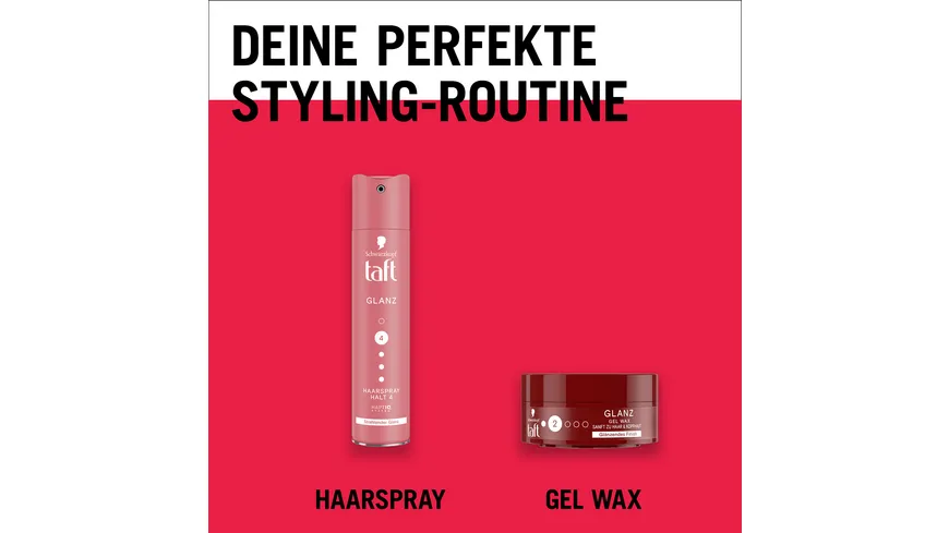 TAFT Gel Wax Glanz - Haltegrad 2 - leichter Halt 75 ml