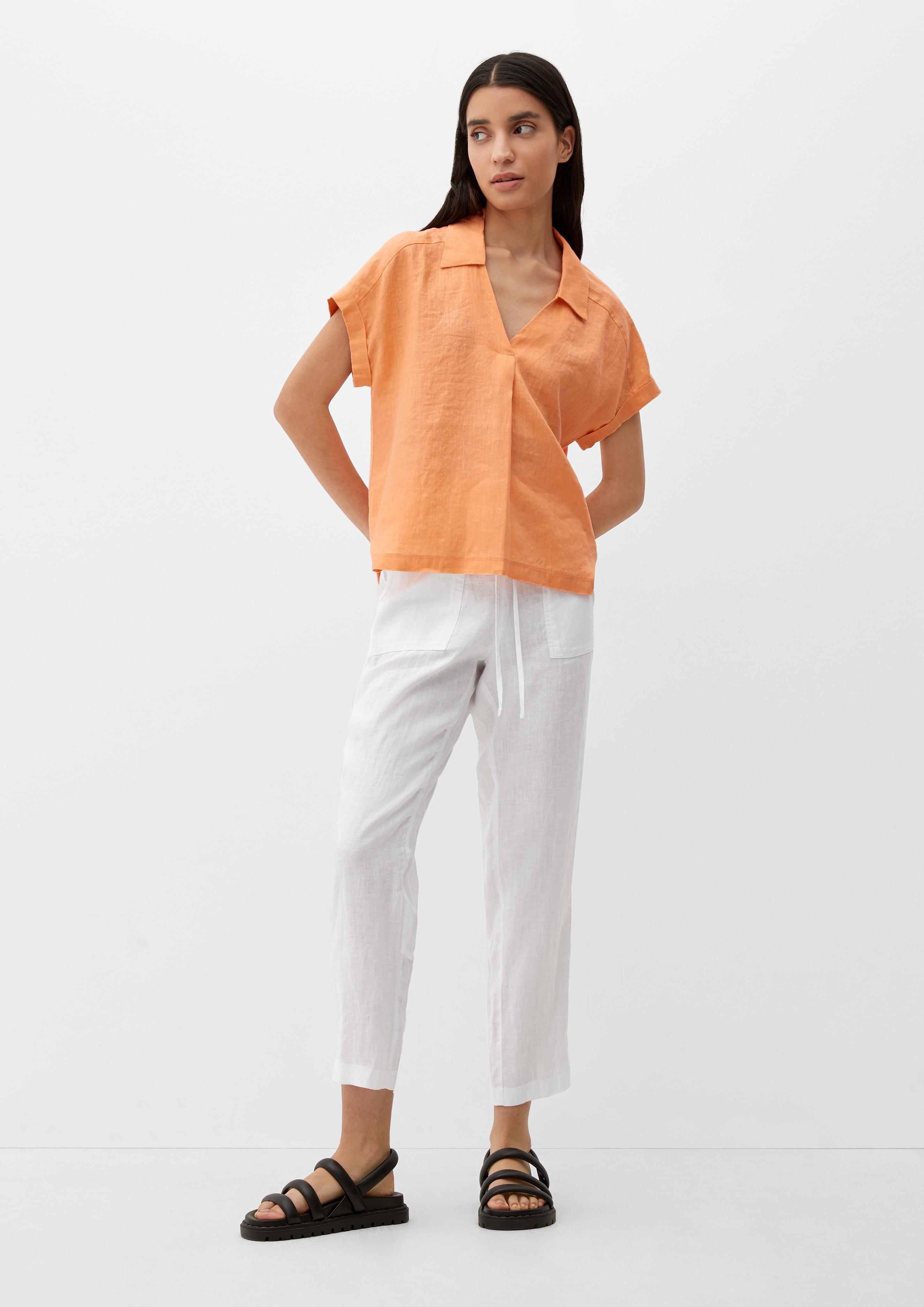 Relaxed: Leinenhose mit Elastikbund  2128991-0100