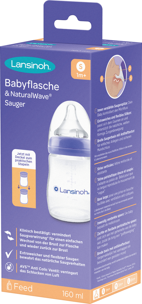 Babyflasche NaturalWave, von Geburt an, 160ml, 1 St