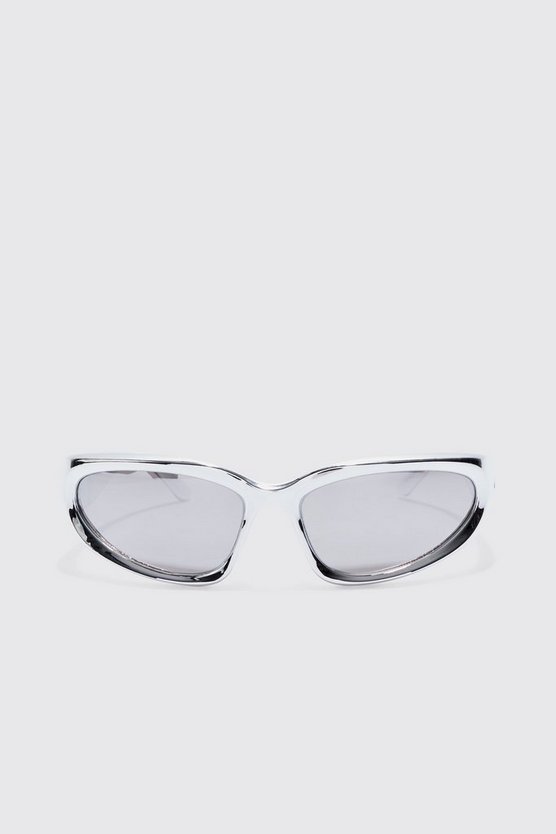 Silberne Sonnenbrille