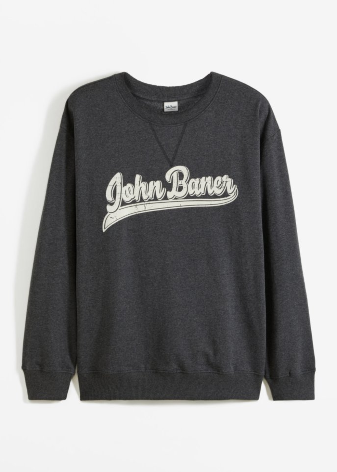 Sweatshirt mit recyceltem Polyester, Loose Fit
