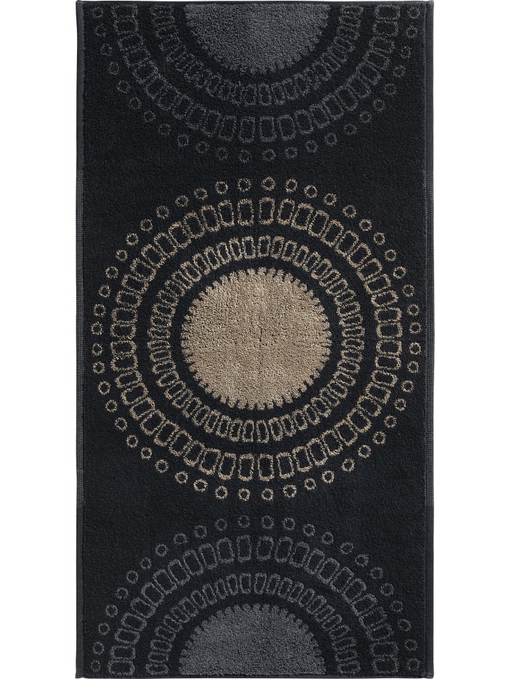 REDBEST Frottier, Jacquard Handtuch Kreise in taupe günstig kaufen 50 x 100 cm