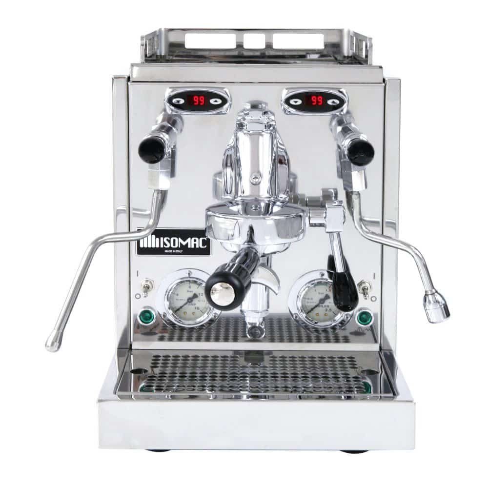 Isomac Espressomaschine PROFESSIONAL 2 BOILER PID Zweikreis Siebträgermaschine, Festwasseranschluss möglich