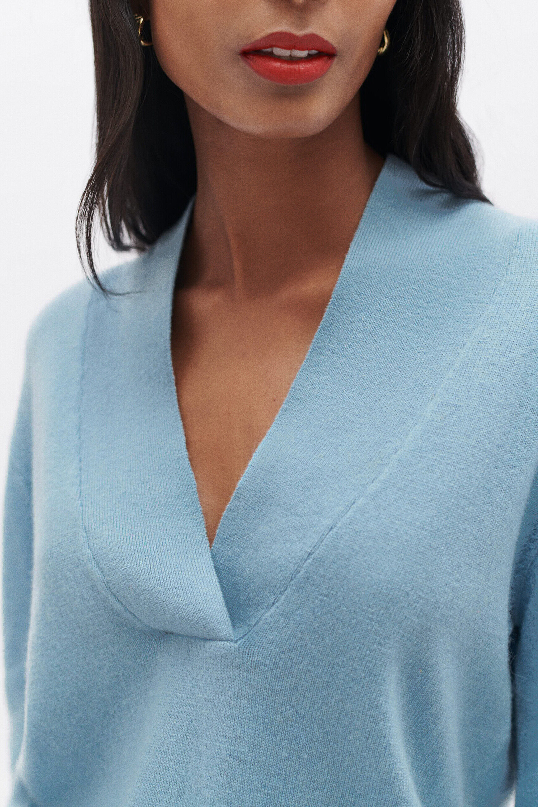 Pull mona bleu ciel femme