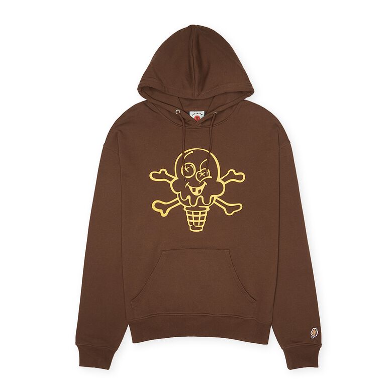 ICECREAM Cones And Bones Hoodie brown