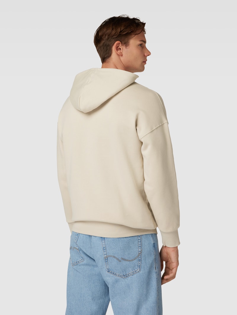 Oversized Hoodie mit Känguru-Tasche Modell 'DAN' in beige