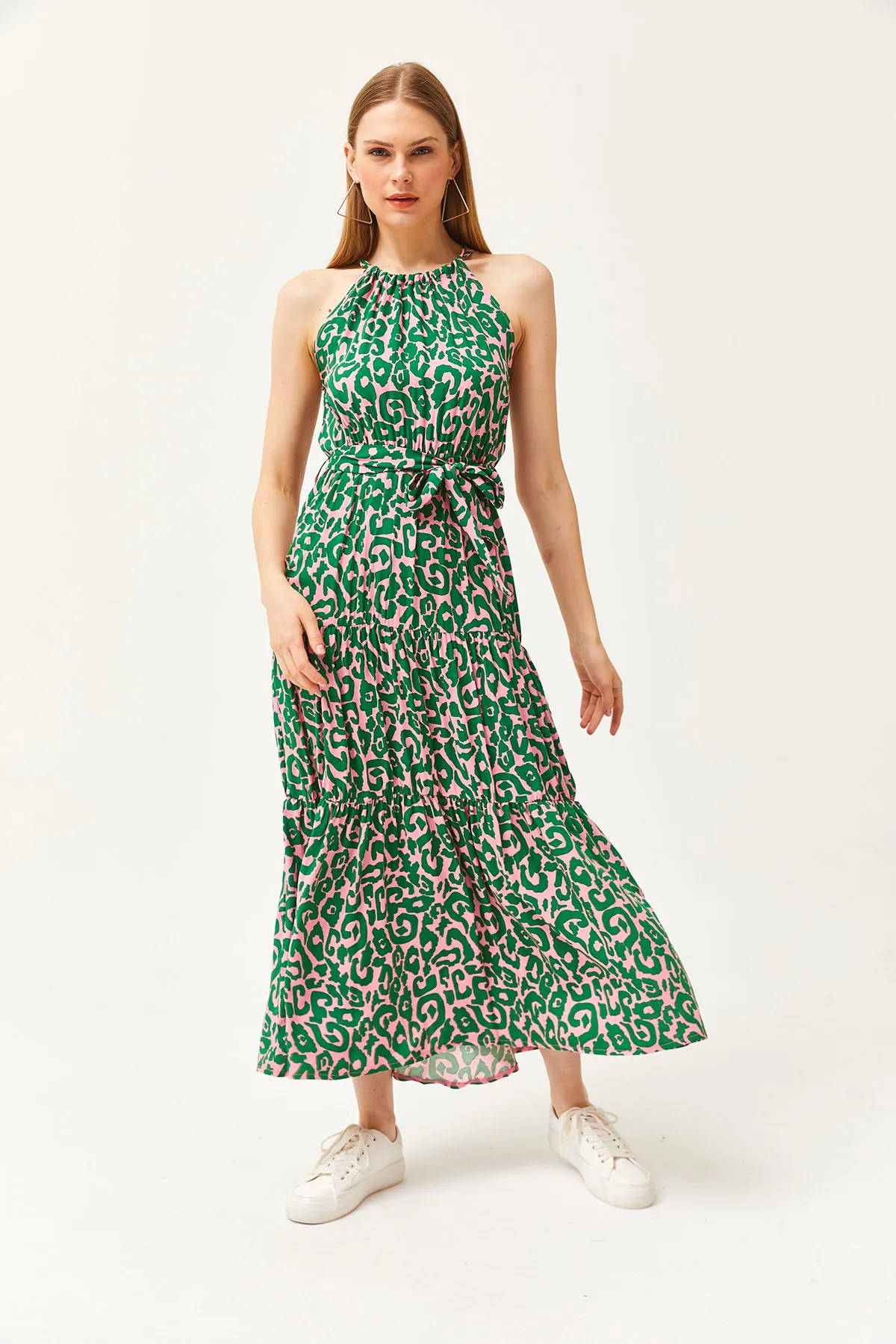Olalook  Kleid - Grün - A-Linie