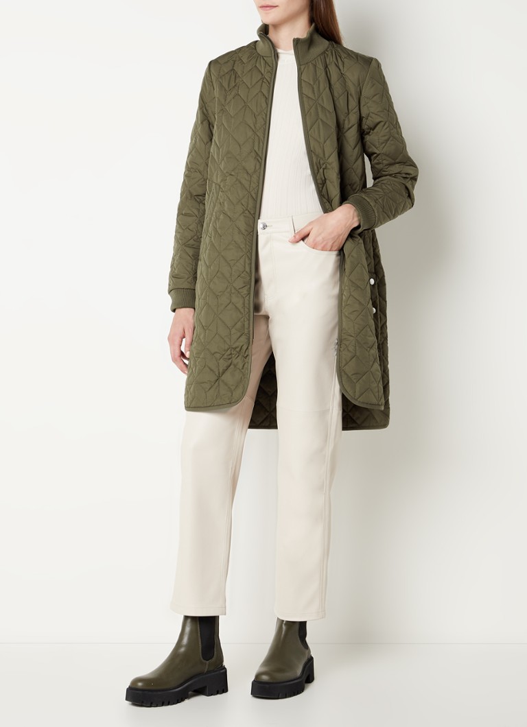 Ilse Jacobsen Quilted Bomber Jacket with Quilt Pattern