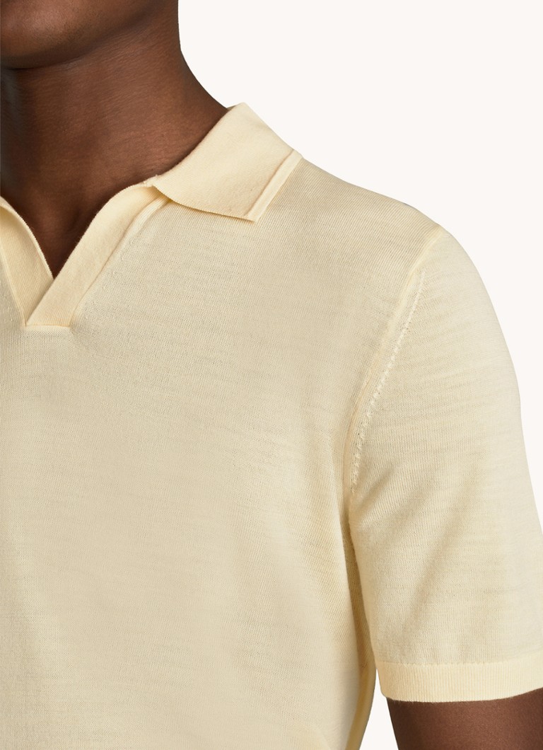 Tricou polo din lână Reiss Duchie slim fit