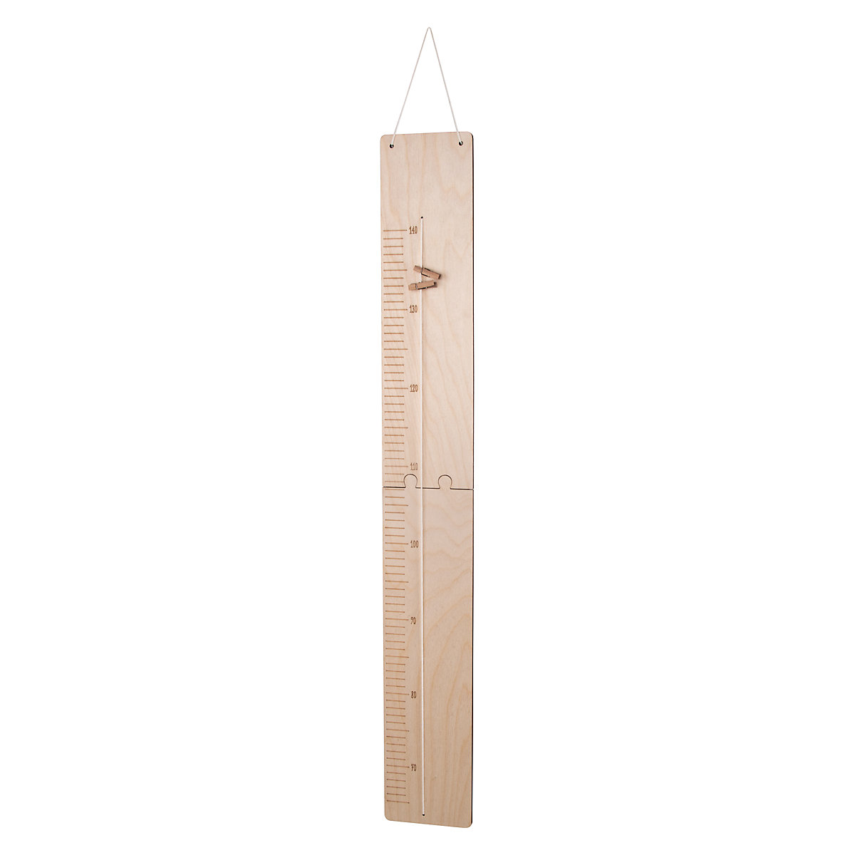 Kreativ-Set Holz Messlatte, natur, von 60-140cm