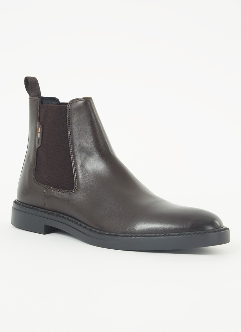 Ghete Chelsea din piele Hugo Boss Calev