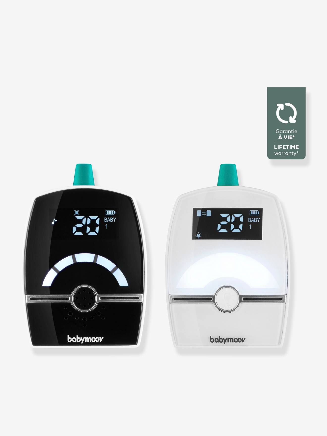 Ecoute-bébé Premium Care BABYMOOV blanc/noir