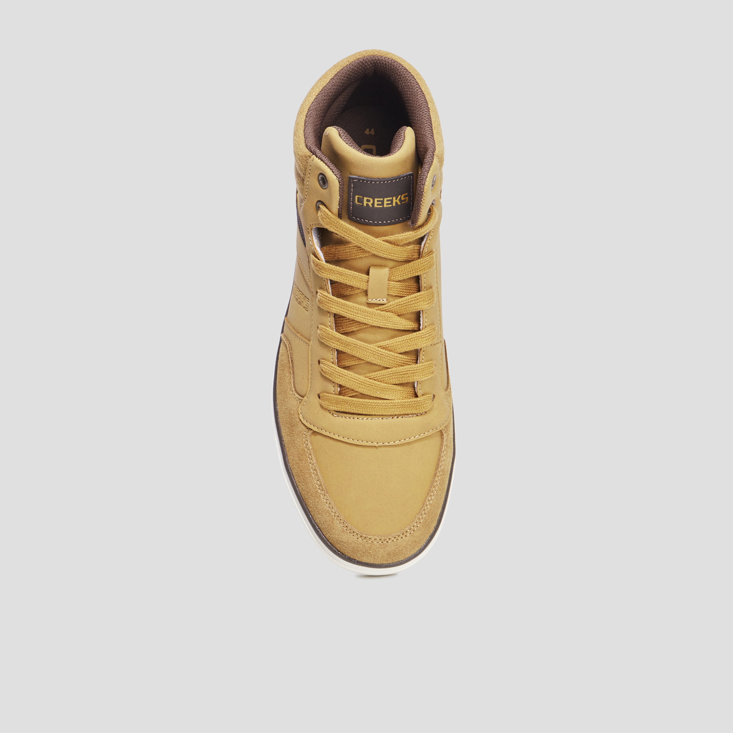Baskets montantes à lacets Creeks Kibo jaune homme | La Halle