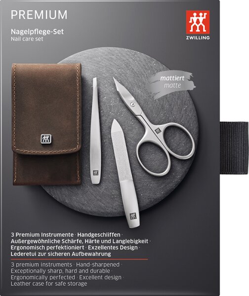 ZWILLING Beauty Premium Nagelpflege-Set - brown Maniküre-Set