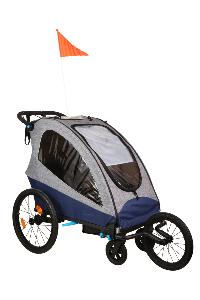 Econ- Way Econ-Way 3in1 Alu 2er Kinderwagen Fahrradanhänger & Joggingwagen faltbar inkl. Zubehör