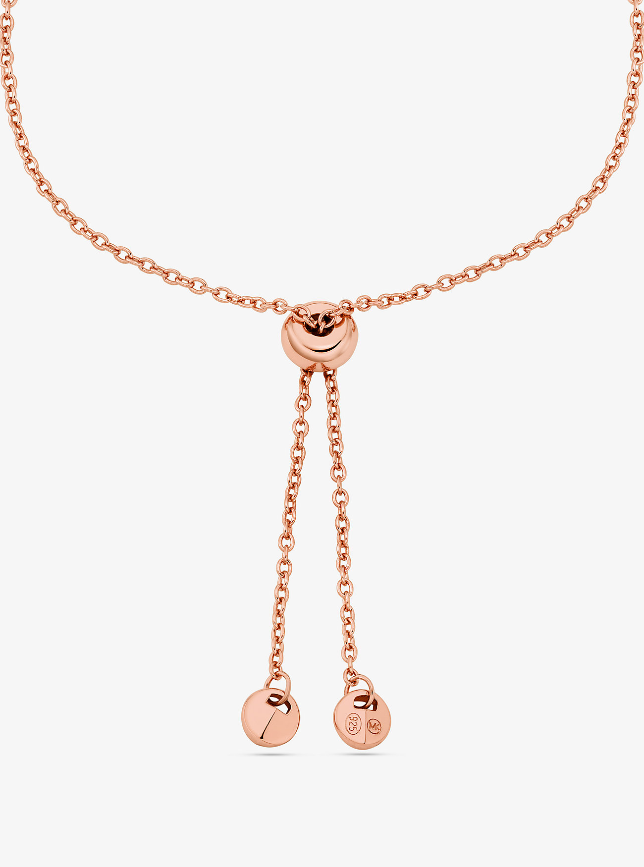 Fulton Precious Metal-Plated Sterling Silver Slider Bracelet - ROSE GOLD