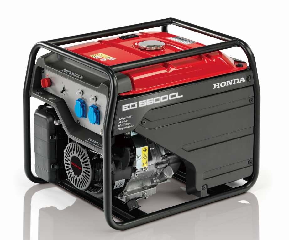 Générateur Europower 999000616 EG5500 5,5 kVA avec moteur essence Honda refroidi par air, 50 Hz, 4 temps
