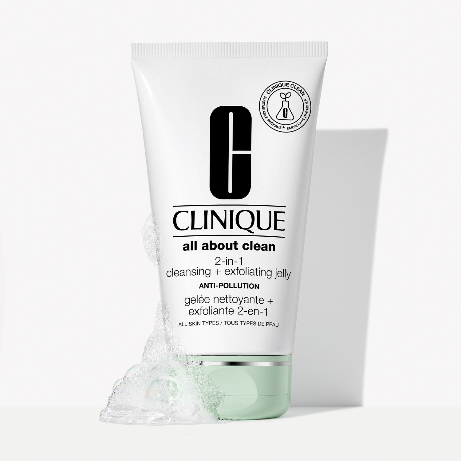 Clinique All About Clean Gelée 2-en-1 Nettoyante + Exfoliante 150 ml