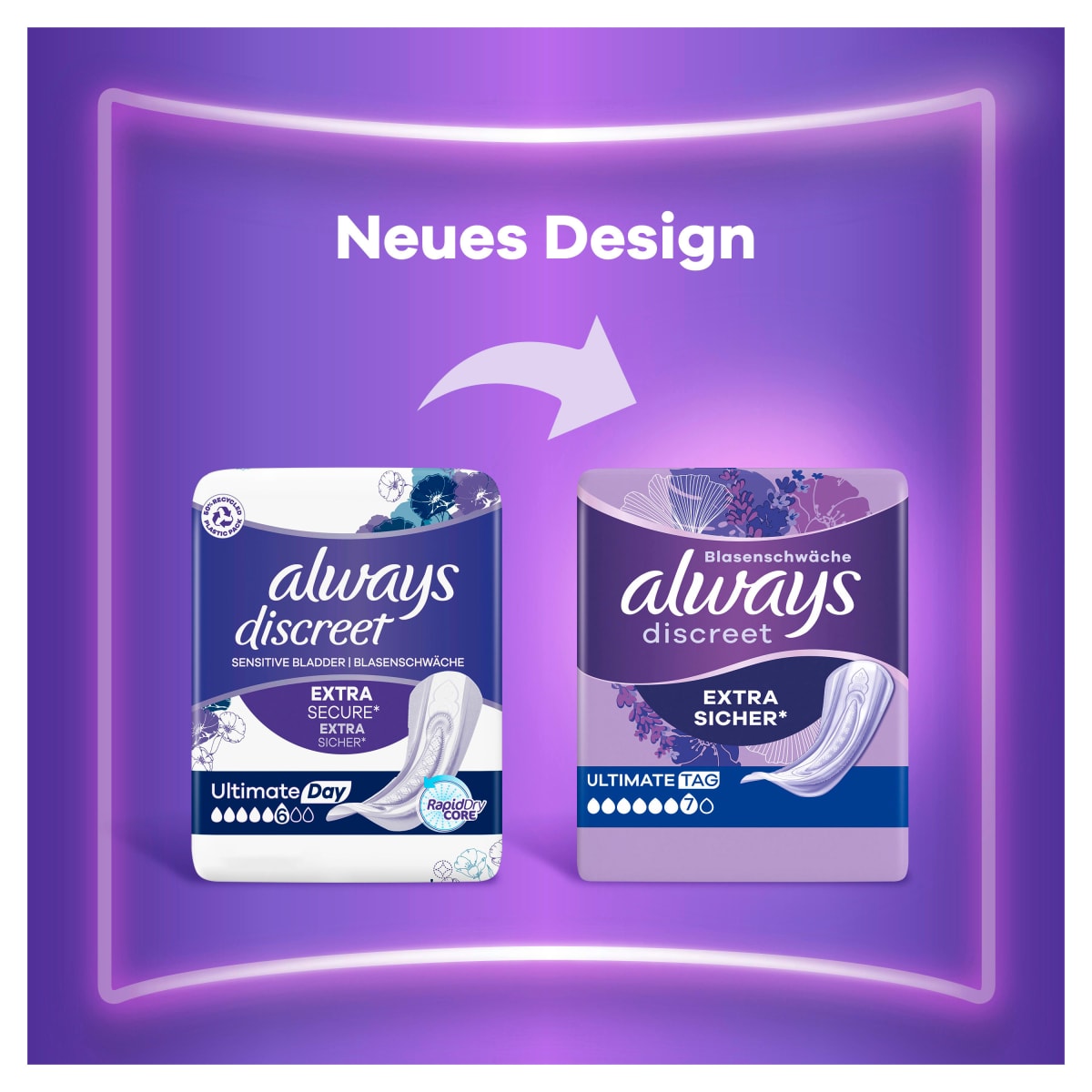 discreet Inkontinenz Einlagen Ultimate Tag, 8 St