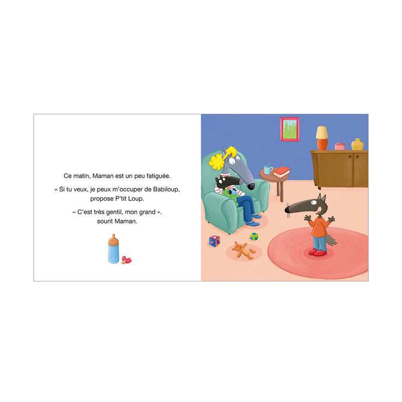 Livre P'tit loup aime sa petite soeur - Auzou
