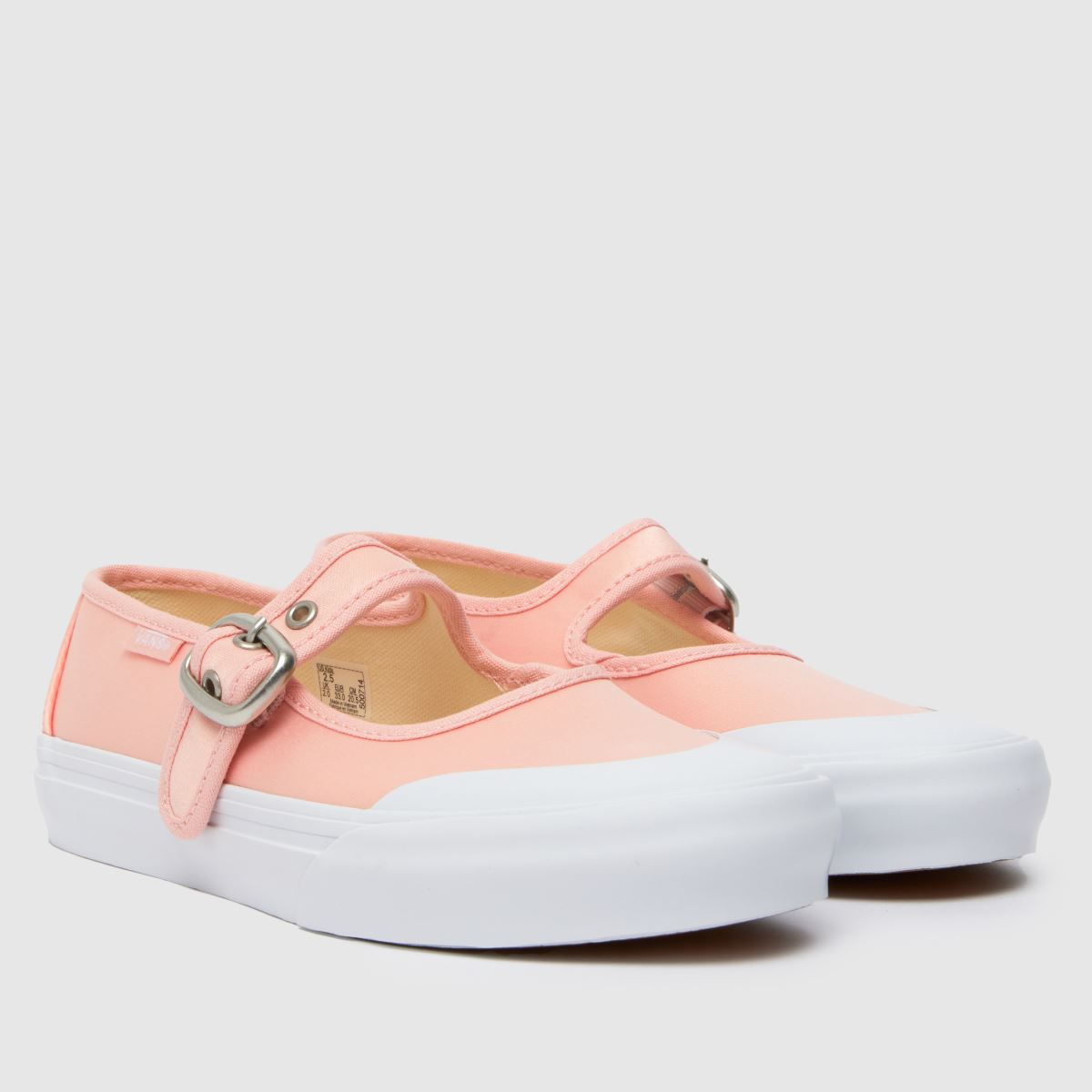 Vans ljusrosa Mary Jane flickor juniorskor