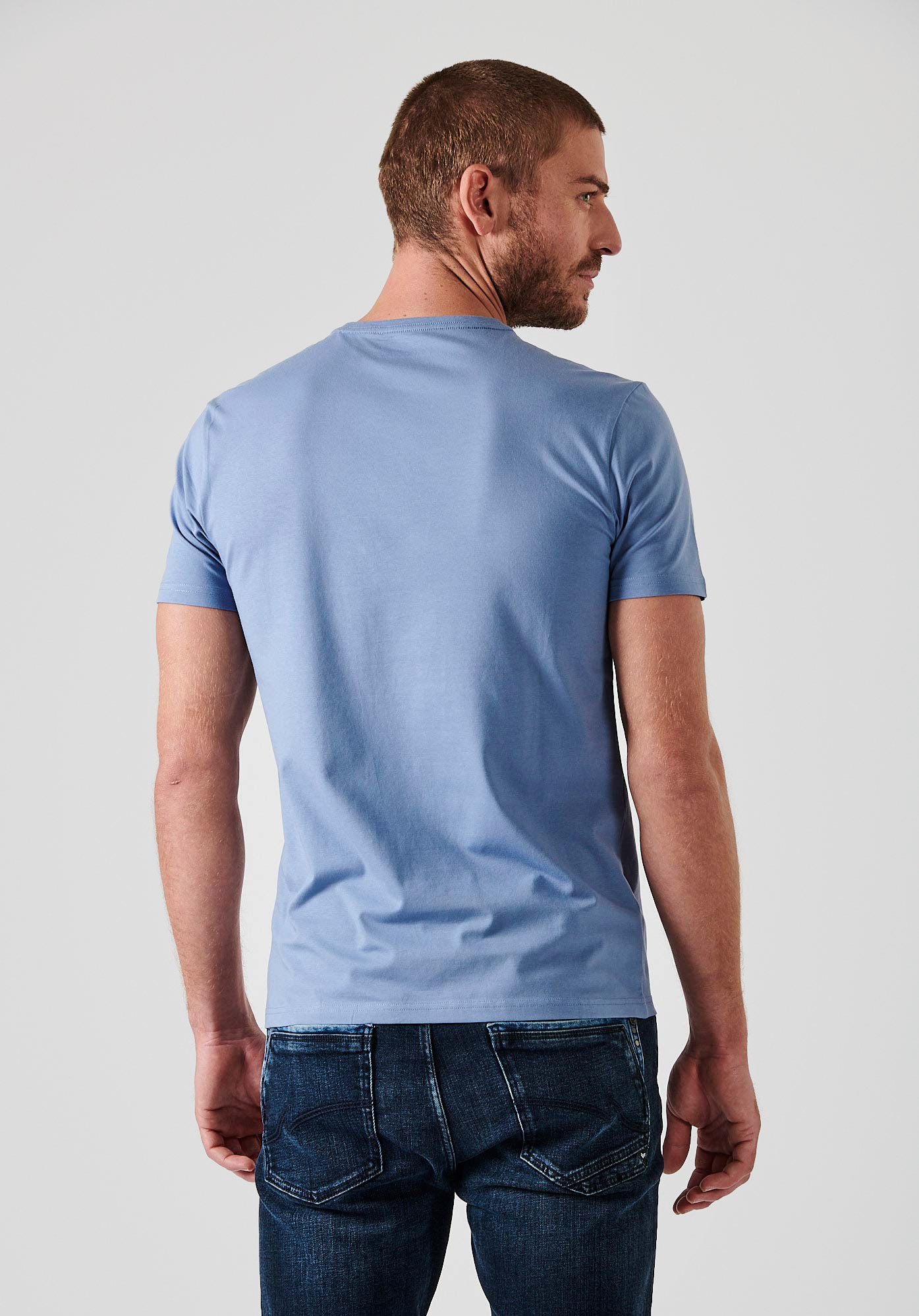 NIRAJ  T-shirt bleu homme