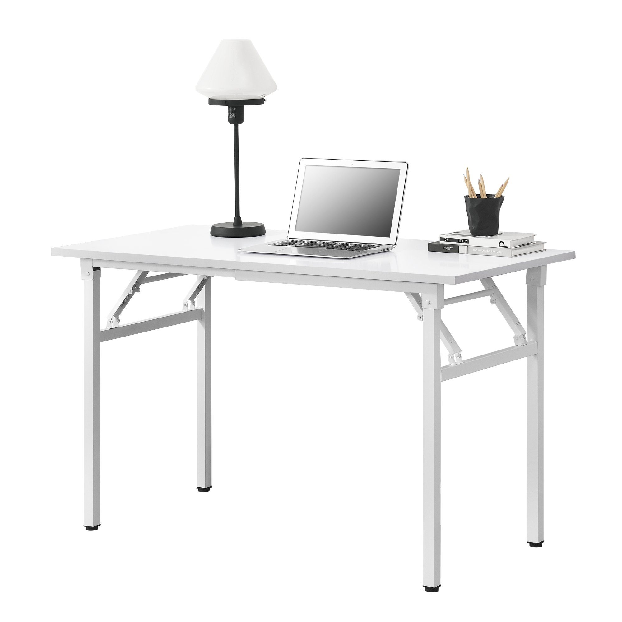 neu.haus Klapptisch, Alta Schreibtisch höhenverstellbar 120x60 cm Weiß
