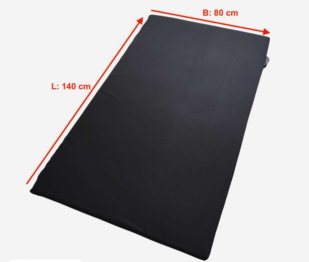 Matratzenauflage Reisetopper Viscoschaum mit Transporttasche, Matratzenauflage BCS Home & Sleep, abnehmbarer und waschbarer Bezug, handlich verpackt