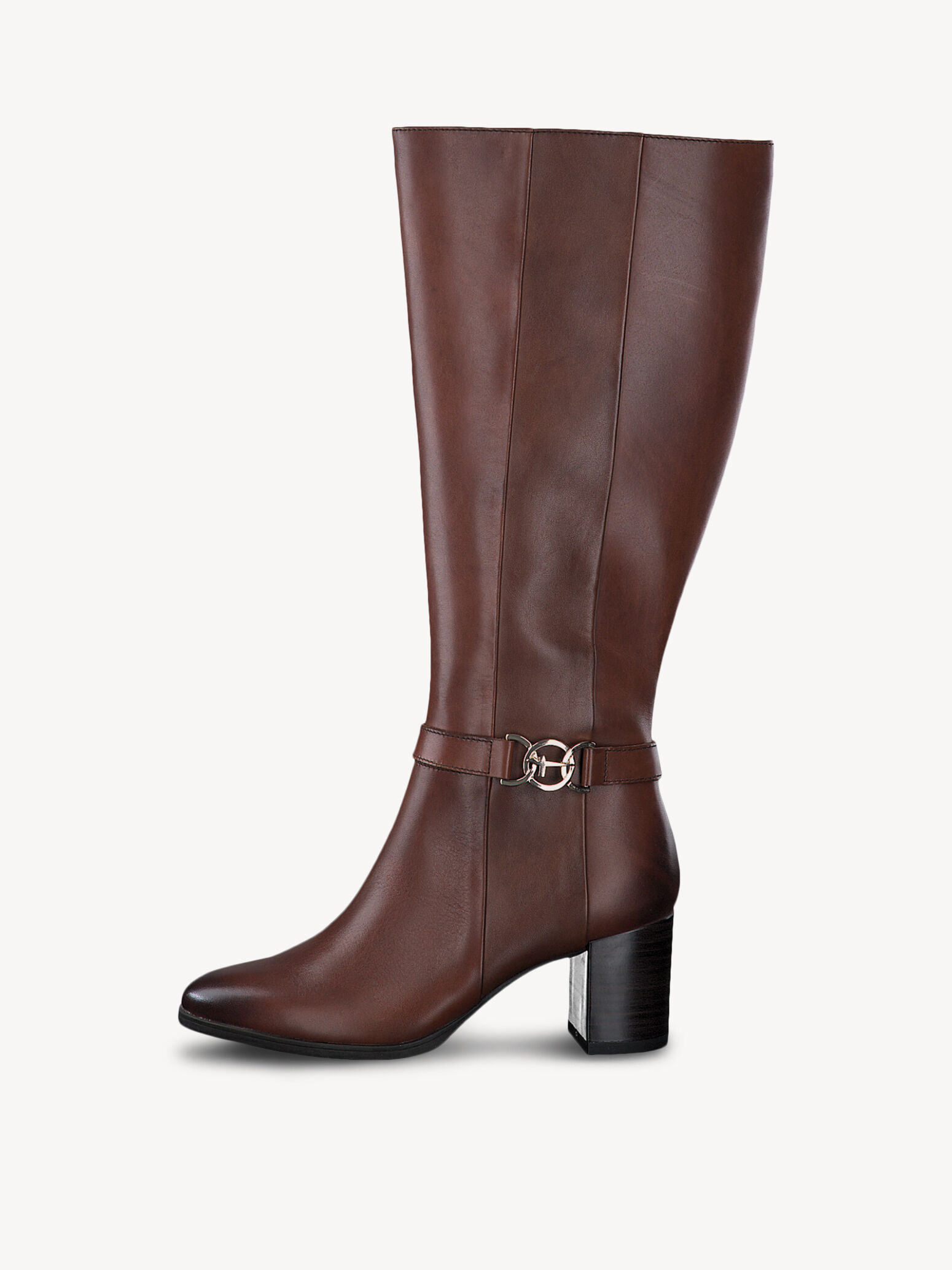 Bottine en cuir - marron