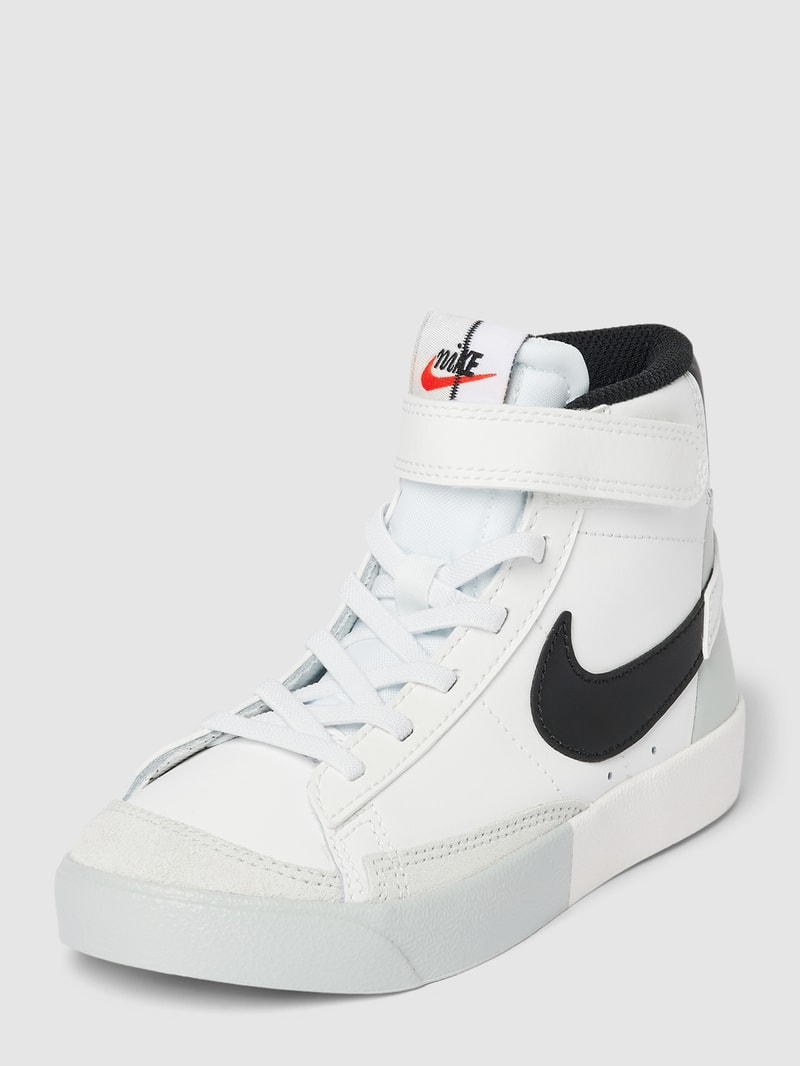 High-Top-Sneaker mit Label-Details Modell 'BLAZER' in weiß